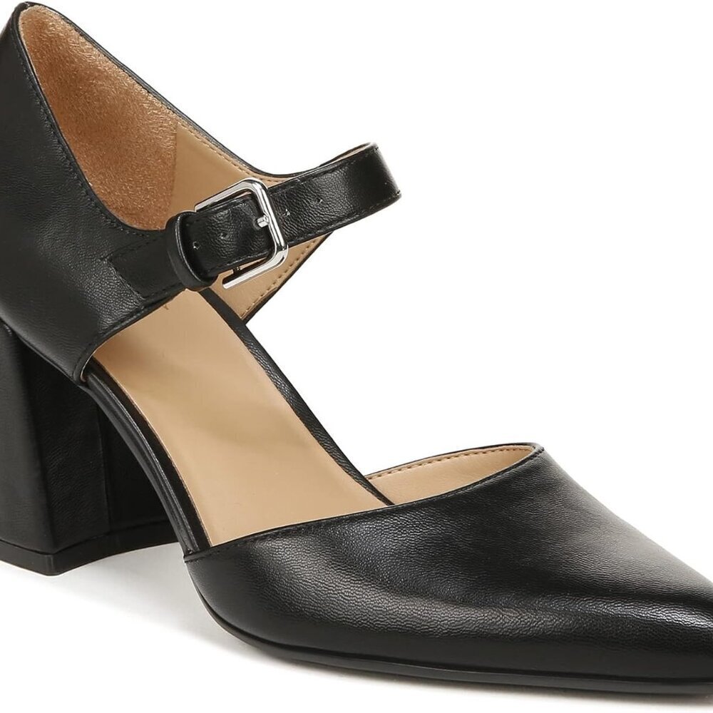 Women's Pixie Pump Synthetic Black Size 10 Block Heel Closure Dress Shoes